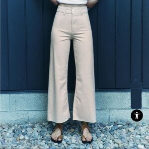 Zara High Rise Marine Straight Pants